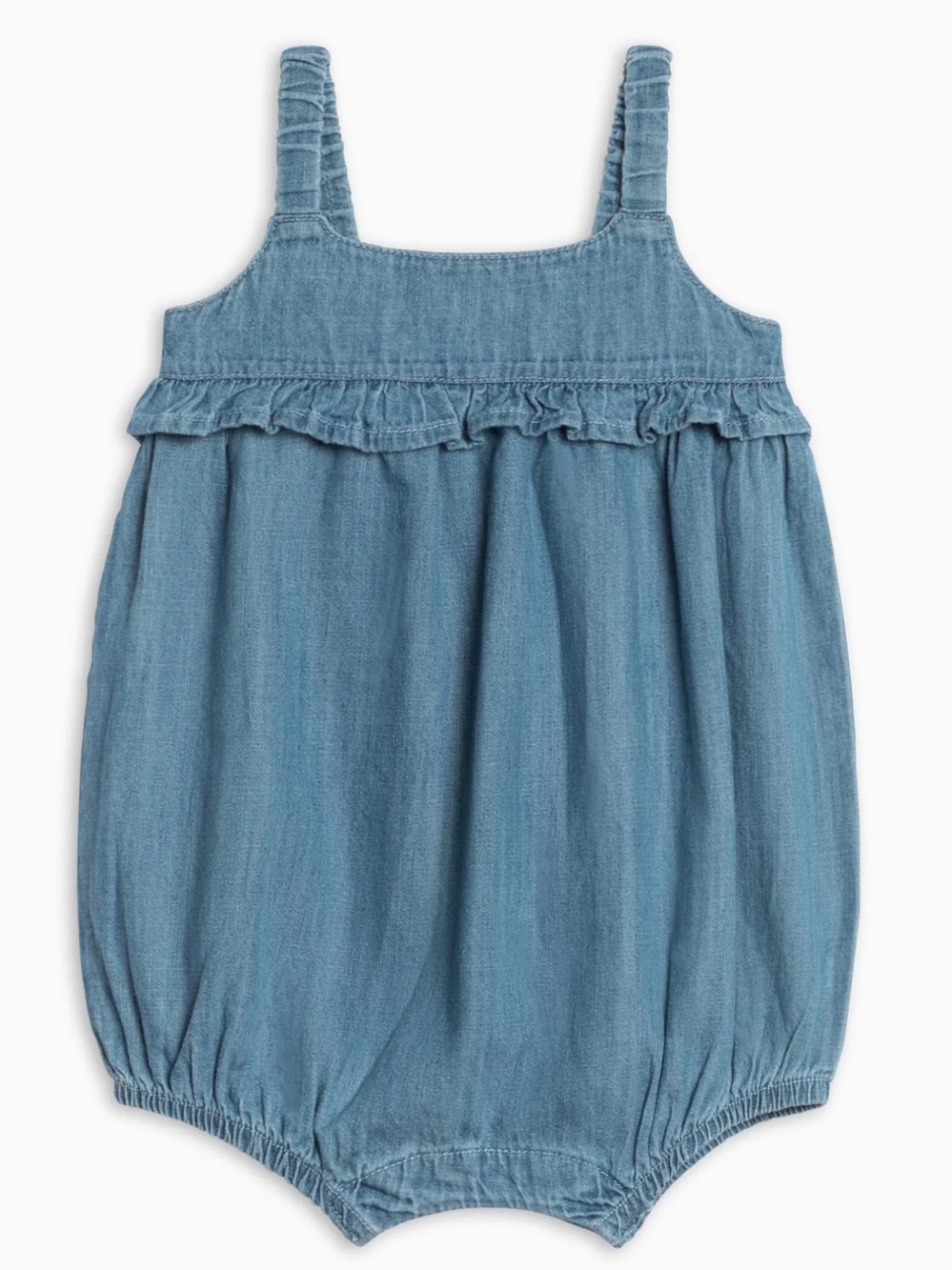 Colored Organics Chambray Bubble Romper
